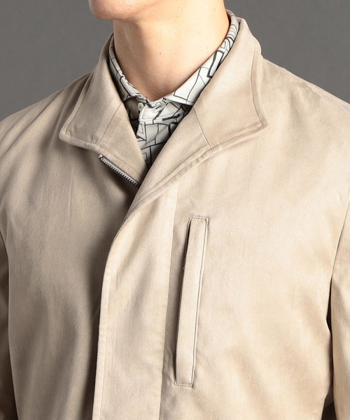 MONSIEUR NICOLE（ムッシュニコル）の「【ex/tra】KOMASUEDE スタンドカラージャケット（その他アウター・メンズ・ネイビー/グレー・LARGE/X-LARGE/MEDIUM）」の8枚目の写真