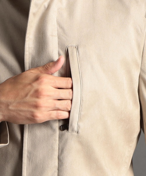 MONSIEUR NICOLE（ムッシュニコル）の「【ex/tra】KOMASUEDE スタンドカラージャケット（その他アウター・メンズ・ネイビー/グレー・LARGE/X-LARGE/MEDIUM）」の14枚目の写真