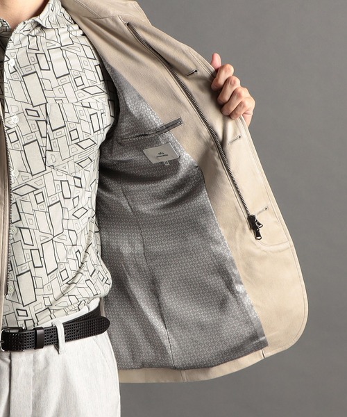 MONSIEUR NICOLE（ムッシュニコル）の「【ex/tra】KOMASUEDE スタンドカラージャケット（その他アウター・メンズ・ネイビー/グレー・LARGE/X-LARGE/MEDIUM）」の11枚目の写真