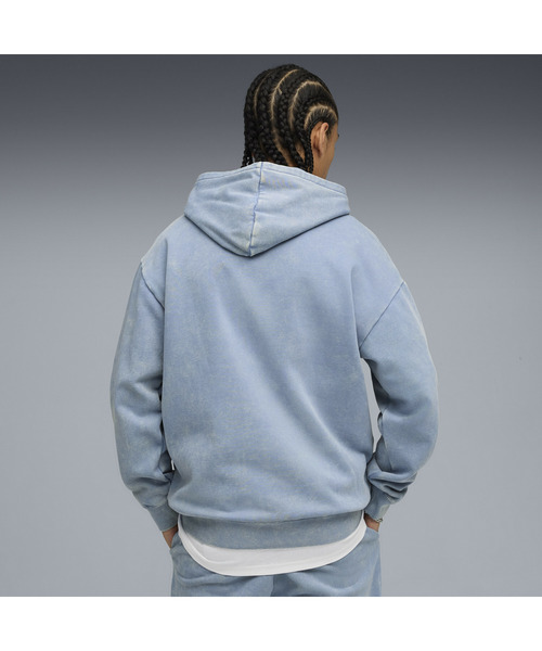 PUMA(プーマ)の「PUMA プーマ メンズ ESS ELEVATED リラックスド ウォッシュ フーディ 裏起毛(パーカー・メンズ・ライトブルー/ブラック/アーミー・SMALL/MEDIUM/XX-LARGE/X-LARGE/LARGE)」の4枚目の写真