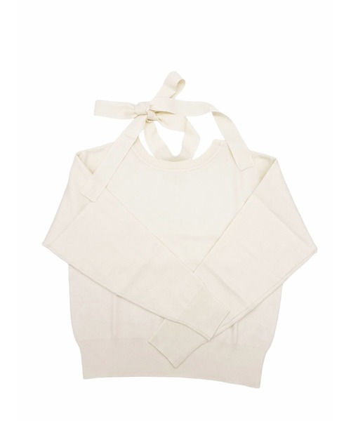 DRAW(ドロー) / チョーカーデザイン リボントップス（ニット/セーター