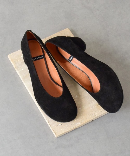 ANGEL ALARCON（アンヘルアラルコン）の「【ANGEL ALARCON】オブリークトウチャンキーヒールパンプス(D51102)（パンプス・レディース・ブラック/ブラック系その他・38/37/36/35）」の9枚目の写真