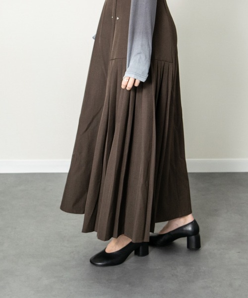 ANGEL ALARCON（アンヘルアラルコン）の「【ANGEL ALARCON】オブリークトウチャンキーヒールパンプス(D51102)（パンプス・レディース・ブラック/ブラック系その他・38/37/36/35）」の10枚目の写真