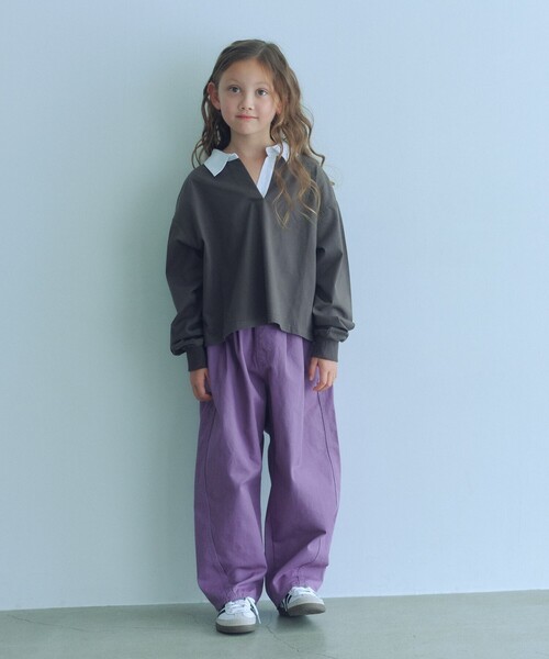 セール】ラガーシャツ（無地） / キッズ 120cm-160cm（ポロシャツ