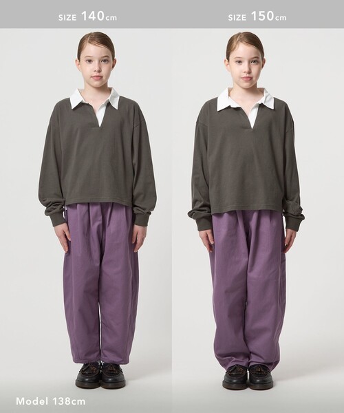 セール】ラガーシャツ（無地） / キッズ 120cm-160cm（ポロシャツ