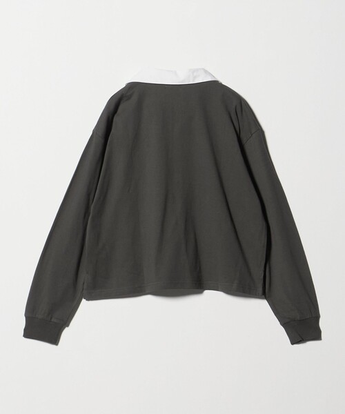 green label relaxing（グリーンレーベルリラクシング）の「ラガーシャツ（無地） / キッズ  120cm-160cm（ポロシャツ・キッズ・ダークグレー・160cm/120cm/150cm/140cm/130cm）」の9枚目の写真