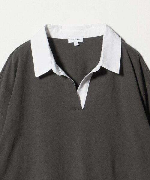 green label relaxing（グリーンレーベルリラクシング）の「ラガーシャツ（無地） / キッズ  120cm-160cm（ポロシャツ・キッズ・ダークグレー・160cm/120cm/150cm/140cm/130cm）」の10枚目の写真