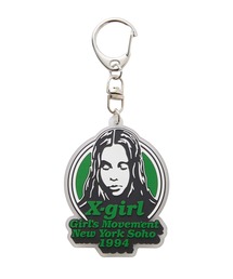 X-girl（エックスガール）の「MESSAGE AND FACE RUBBER KEY CHARM（キーホルダー）」
