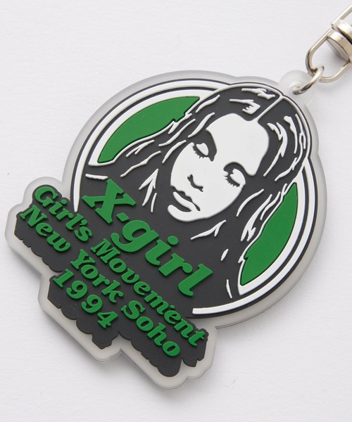 MESSAGE AND FACE RUBBER KEY CHARM（キーホルダー）｜X-girl