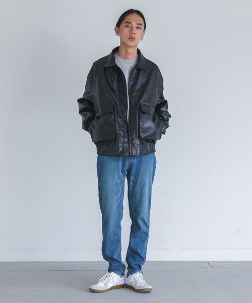 MDR（エムディアール）の「裏ベロアストレッチデニムパンツ／暖パン・暖かい・スリム・伸びる（デニムパンツ・メンズ・インディゴブルー/ブルー/ブラック・M/L/XL）」の10枚目の写真