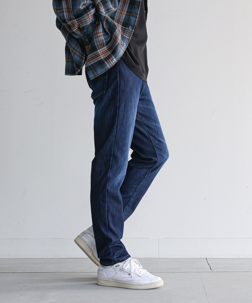MDR（エムディアール）の「裏ベロアストレッチデニムパンツ／暖パン・暖かい・スリム・伸びる（デニムパンツ・メンズ・インディゴブルー/ブルー/ブラック・M/L/XL）」の8枚目の写真