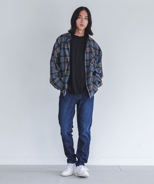 MDR（エムディアール）の「裏ベロアストレッチデニムパンツ／暖パン・暖かい・スリム・伸びる（デニムパンツ・メンズ・インディゴブルー/ブルー/ブラック・M/L/XL）」の7枚目の写真