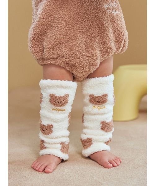 ラッピング済み】【BABY】ベビモコはちみつベアロンパース&レッグ