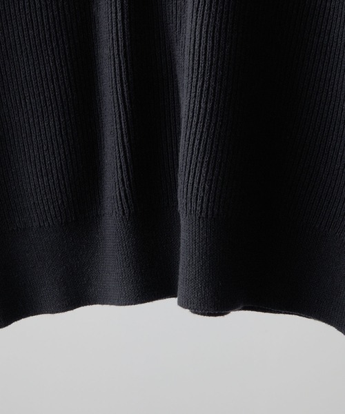 CLEL】Basic/Spray Rib Knit Crew Neck Knit / ベーシック/スプレー畦