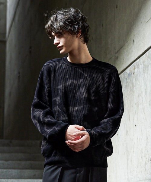 CLEL（クレイル）の「【CLEL】Basic/Spray Rib Knit Crew Neck Knit