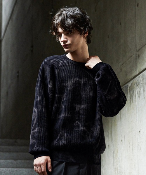 CLEL（クレイル）の「【CLEL】Basic/Spray Rib Knit Crew Neck Knit