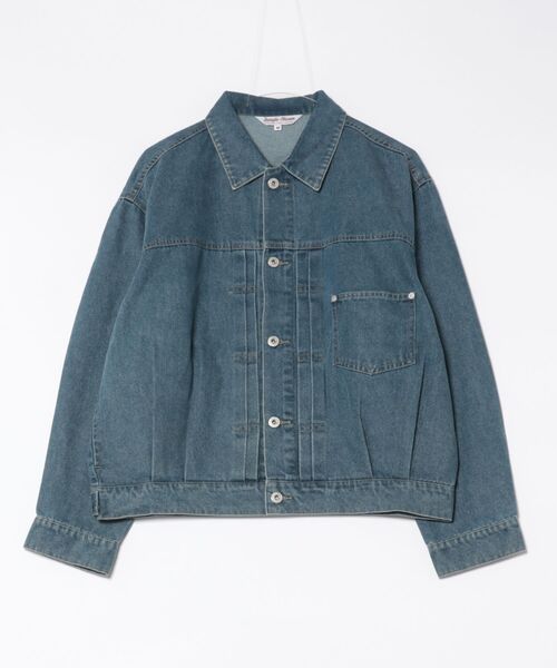 ８(eight)（エイト）の「デニムジャケット（デニムジャケット・メンズ・ブラック/ネイビー/ブルー・MEDIUM/LARGE）」の3枚目の写真