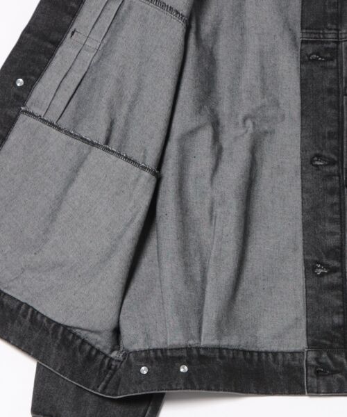 ８(eight)（エイト）の「デニムジャケット（デニムジャケット・メンズ・ブラック/ネイビー/ブルー・MEDIUM/LARGE）」の4枚目の写真