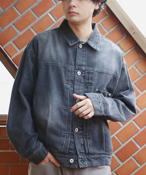 ８(eight)（エイト）の「デニムジャケット（デニムジャケット・メンズ・ブラック/ネイビー/ブルー・MEDIUM/LARGE）」の7枚目の写真