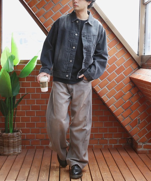 ８(eight)（エイト）の「デニムジャケット（デニムジャケット・メンズ・ブラック/ネイビー/ブルー・MEDIUM/LARGE）」の10枚目の写真