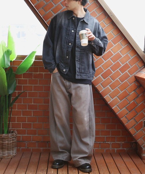 ８(eight)（エイト）の「デニムジャケット（デニムジャケット・メンズ・ブラック/ネイビー/ブルー・MEDIUM/LARGE）」の12枚目の写真