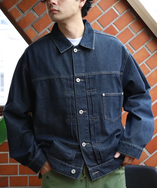 ８(eight)（エイト）の「デニムジャケット（デニムジャケット・メンズ・ブラック/ネイビー/ブルー・MEDIUM/LARGE）」の17枚目の写真