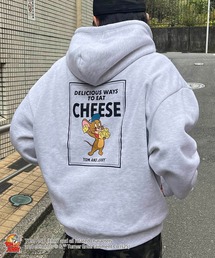 【TOM&JERRY 】 トムとジェリー グランジ プリントパーカー バックプリント バックスタイルプリント 裏起毛 メンズ レディース ユニセックス