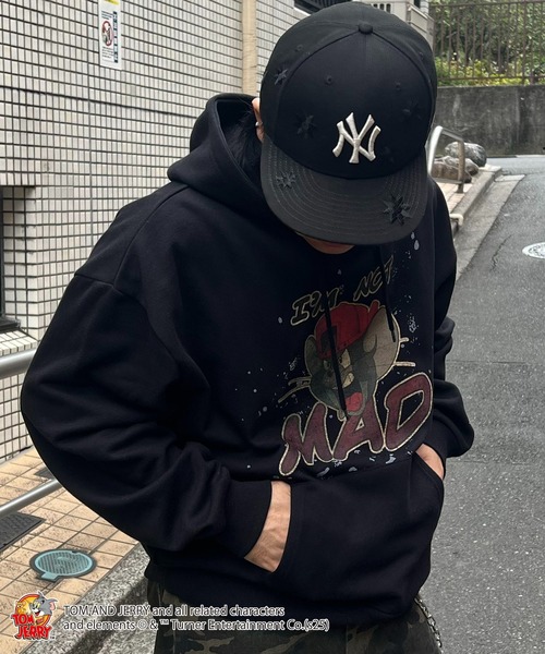 ILL'S(イルズ)の「【TOM&JERRY 】 トムとジェリー グランジ プリントパーカー バックプリント バックスタイルプリント 裏起毛 メンズ レディース ユニセックス(パーカー・メンズ・ブラック/ブラック系その他2/グレー系その他/ブラック系その他/ブラウン/パープル系その他/グレー系その他2/グリーン系その他2・M/L)」の14枚目の写真