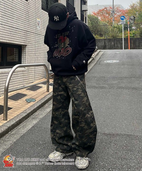 ILL'S(イルズ)の「【TOM&JERRY 】 トムとジェリー グランジ プリントパーカー バックプリント バックスタイルプリント 裏起毛 メンズ レディース ユニセックス(パーカー・メンズ・ブラック/ブラック系その他2/グレー系その他/ブラック系その他/ブラウン/パープル系その他/グレー系その他2/グリーン系その他2・M/L)」の17枚目の写真