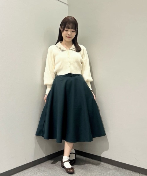 セール】【3サイズ展開】コルセットベルト2wayフレアースカート/fint