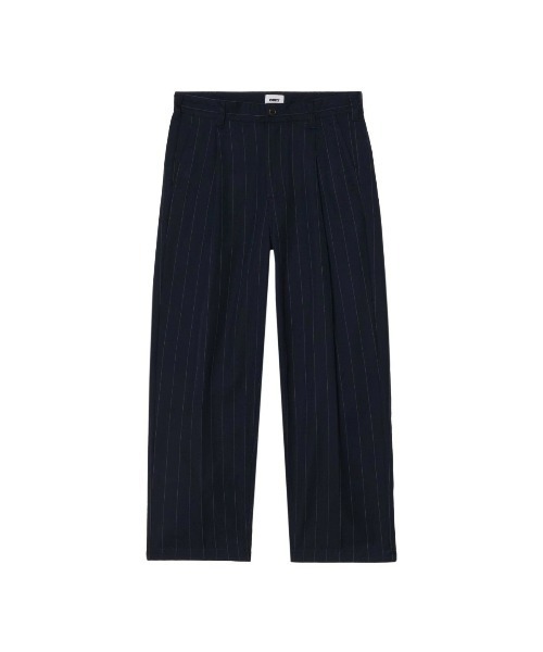 OBEY(オベイ)の「OBEY DEAN STRIPE PLEATED PANT(オベイ ディーン ストライプ プリーテッド パンツ)(スラックス・メンズ・ブラウン系/ネイビー系・30/32/34)」の2枚目の写真