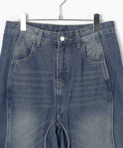 LAND MUSEUM(ランドミュージアム)の「LAND MUSEUM/WAVY ジーンズ(デニムパンツ・メンズ・ブルー/ブラック・LARGE/MEDIUM)」の7枚目の写真