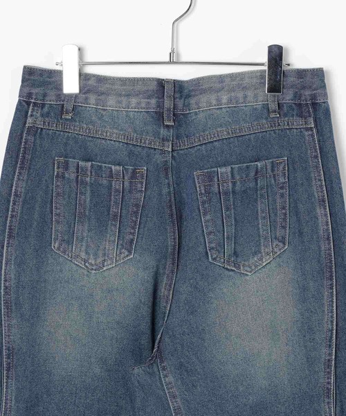 LAND MUSEUM(ランドミュージアム)の「LAND MUSEUM/WAVY ジーンズ(デニムパンツ・メンズ・ブルー/ブラック・LARGE/MEDIUM)」の10枚目の写真