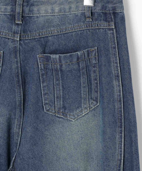 LAND MUSEUM(ランドミュージアム)の「LAND MUSEUM/WAVY ジーンズ(デニムパンツ・メンズ・ブルー/ブラック・LARGE/MEDIUM)」の6枚目の写真