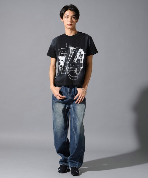 LAND MUSEUM(ランドミュージアム)の「LAND MUSEUM/WAVY ジーンズ(デニムパンツ・メンズ・ブルー/ブラック・LARGE/MEDIUM)」の11枚目の写真