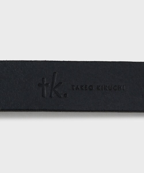 tk.TAKEO KIKUCHI（ティーケータケオキクチ）の「スクエアバックルロングベルト（ベルト・メンズ・ブラック・00）」の4枚目の写真