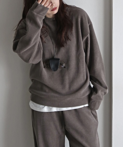 セール】カットコーデュロイトレーナー（スウェット）｜COURO（コウロ