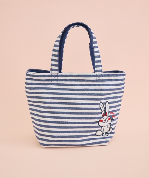 Paradise Picnic(パラダイスピクニック)の「【水森亜土】リバーシブルランチトート(トートバッグ・レディース・ネイビー/レッド・FREE)」の4枚目の写真
