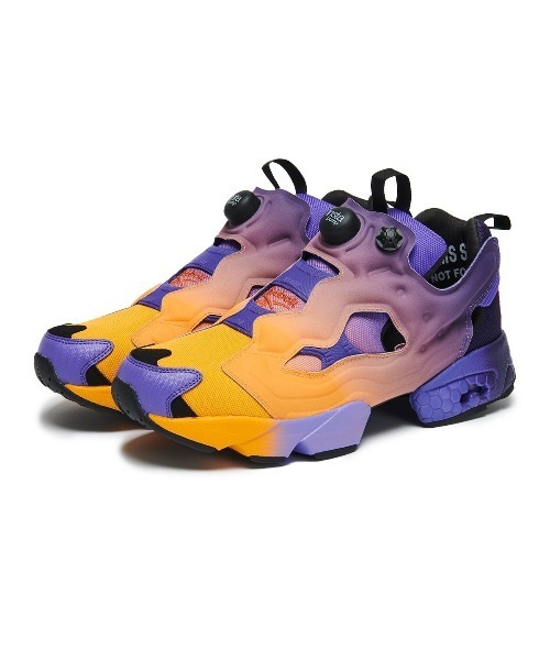 Kinetics(キネティクス)の「REEBOK INSTAPUMP FURY 94(リーボック インスタポンプ フューリー 94)(スニーカー・メンズ・オレンジ系/イエロー系・25.5cm/26cm/26.5cm/27cm/27.5cm/28cm/28.5cm/29cm/25cm/24.5cm/24cm/23.5cm)」の2枚目の写真
