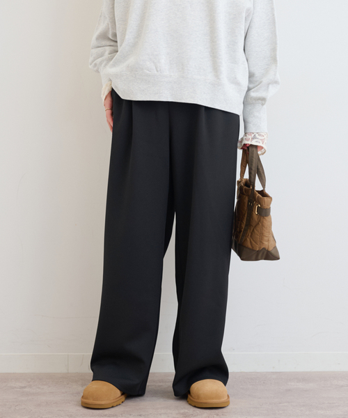 JOURNAL STANDARD relume（ジャーナルスタンダード　レリューム）の「サンディーカットジョーゼットパンツ（その他パンツ・レディース・ブラック/アイボリー/ブラウン・FREE）」の7枚目の写真