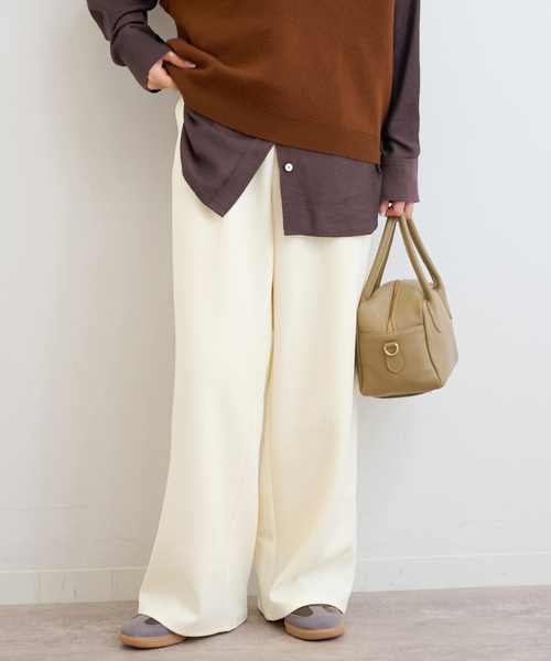 JOURNAL STANDARD relume（ジャーナルスタンダード　レリューム）の「サンディーカットジョーゼットパンツ（その他パンツ・レディース・ブラック/アイボリー/ブラウン・FREE）」の13枚目の写真