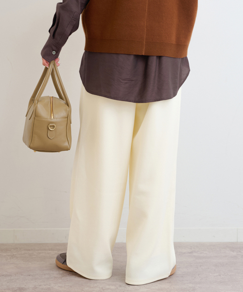 JOURNAL STANDARD relume（ジャーナルスタンダード　レリューム）の「サンディーカットジョーゼットパンツ（その他パンツ・レディース・ブラック/アイボリー/ブラウン・FREE）」の17枚目の写真