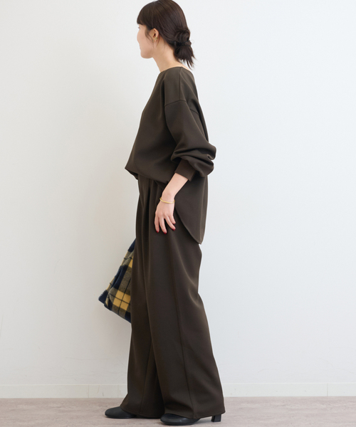 JOURNAL STANDARD relume（ジャーナルスタンダード　レリューム）の「サンディーカットジョーゼットパンツ（その他パンツ・レディース・ブラック/アイボリー/ブラウン・FREE）」の19枚目の写真