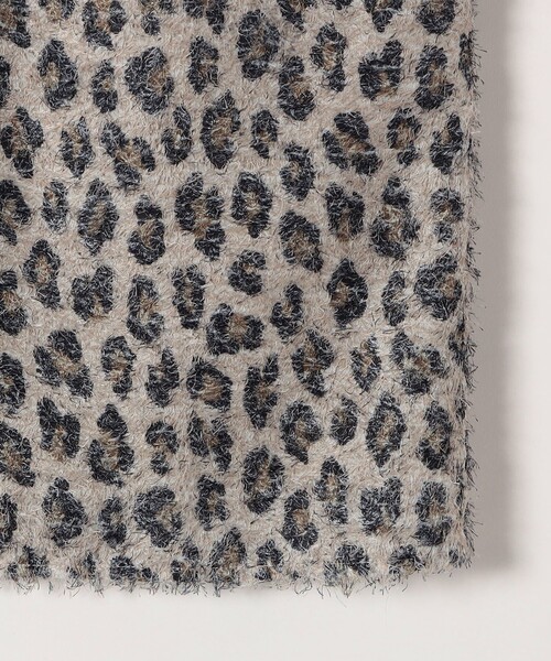 セール】SHIPS any:〈手洗い可能〉レオパード ジャカード Iライン