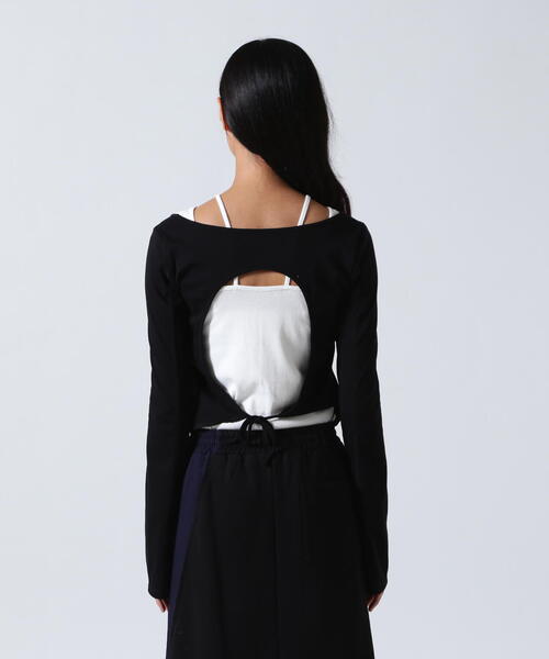 AULA（アウラ）の「AULA/アウラ/別注トップス（Tシャツ/カットソー・レディース・ホワイト/パープル/ブラック・0）」の7枚目の写真