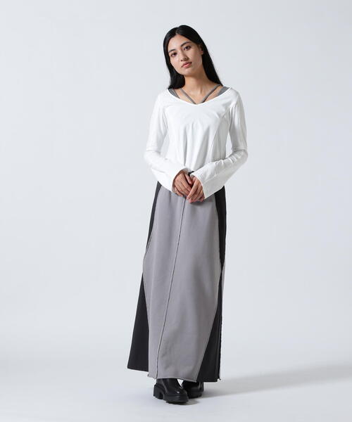 AULA（アウラ）の「AULA/アウラ/別注トップス（Tシャツ/カットソー・レディース・ホワイト/パープル/ブラック・0）」の17枚目の写真