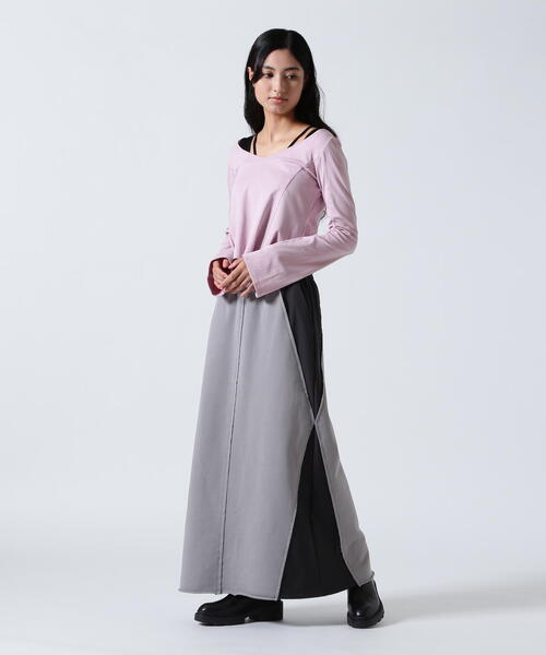 AULA（アウラ）の「AULA/アウラ/別注トップス（Tシャツ/カットソー・レディース・ホワイト/パープル/ブラック・0）」の22枚目の写真