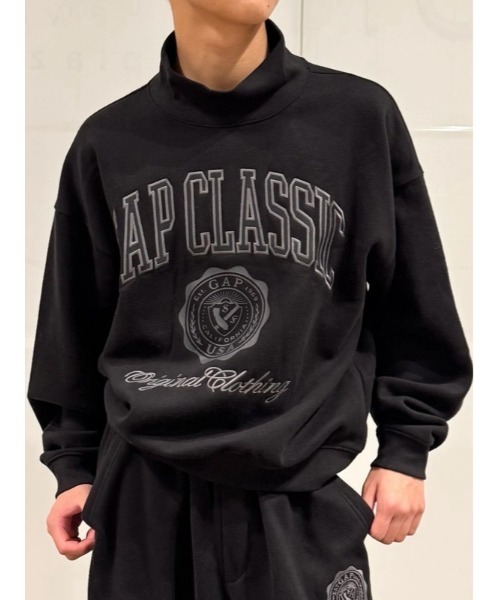 セール】ヴィンテージソフトモックネック クロップド GAPロゴ