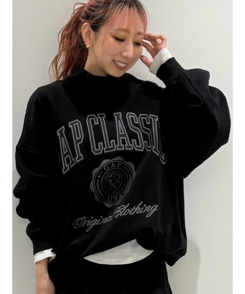 セール】ヴィンテージソフトモックネック クロップド GAPロゴ