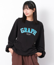 RiCO SUCRE | 【裏起毛】ベロアワッペントレーナー(スウェット)